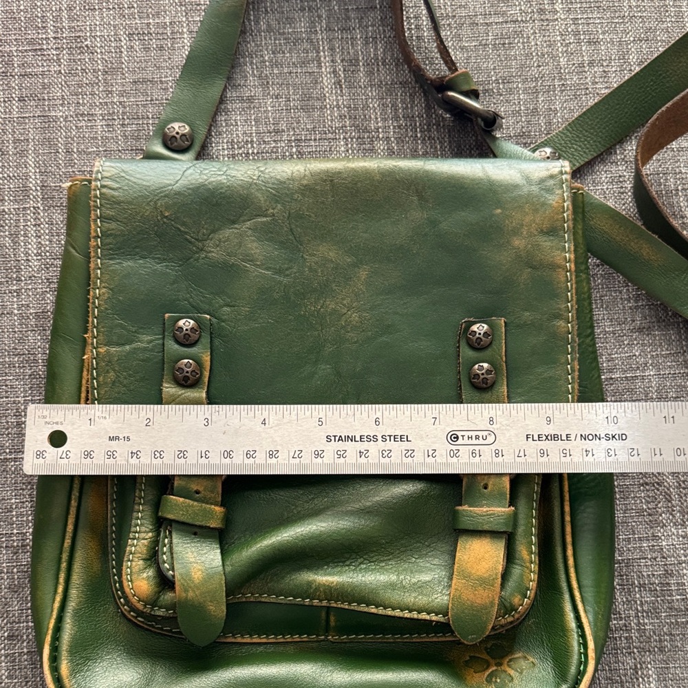 Patricia Nash Green Leather crossbody Bag - Picture 8 of 10